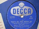 BRENDA LEE - THAT'S ALL YOU GOTTA DO / IM SORRY - SOUTH AFRICA 78 RPM AFRICAN