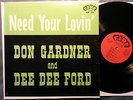 R&B LP DON GARDNER and DEE DEE FORD Need Your Lovin' FIRE (USA, 1962)