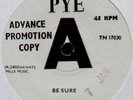 [COOK / GREENAWAY] JOHN SUMMERS BE SURE 1966 UK 