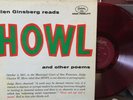 ALLEN GINSBERG Howl & Other Poems ’59 Fantasy 7006 RED VINYL VG+