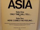 Asia- Only Time Will Tell Single PROMO Vinyl Record Album 1982 Geffen PRO-A-1042