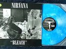 NIRVANA-BLEACH,SUB POP,ORIGINAL ON BLUE & WHITE VINYL RARE ORIGINAL