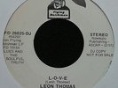 RARE NORTHERN SOUL MOD 45 - LEON THOMAS - L-O-V-E - FLYING DUTCHMAN - WHITE DEMO