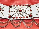 ELVIS STYLE RUBY CRYSTAL CONCERT  BELT ONLY (£94.50) FREE UK POSTAGE