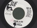 BILLY NICHOLS shake a leg R&B FUNK 45 on SUE