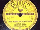 SUN 309 78 rpm Johnny Cash  