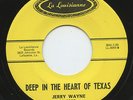 Hear - Rare R&B 45 - Jerry Wayne - Deep In The Heart Of Texas- La Louisianne- M-