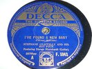 STEPHANE GRAPPELLY & His Hot Four Reinhardt I've found a new baby 78 DECCA F5943