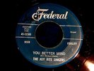 JOY RITE SINGERS YOU BETTER MIND NEAR MINT RARE  BLACK GOSPEL  GOSPEL 45