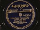 78 RPM  Happy Fats and Rayne-Bo Ramblers, Bluebird 2070, E+ Cajun