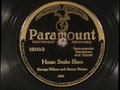 78 RPM  George Wilson and Jimmy Hinton, Paramount 12843, EE+ blues