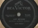 Rockabilly 78 Rpm Record Elvis Presley Just Because / Blue Moon
