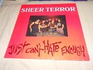 SHEER TERROR Just can't hate enough, 1989, rotes Vinyl LP