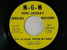 Johnny Nash dj 45 GLAD YOU'RE MY BABY / STORMY   MGM VG++ soul
