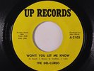 DEL-CORDS:  Won't You Let Me Know / Just A Little Misunderstanding  45 rare Sou