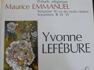 YVONNE LEFEBURE / DUKAS -EMMANUEL / FY
