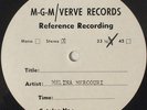 Melina Mercouri MGM/Verve Records 12 inch Acetate Record-Greek