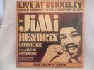 JIMI HENDRIX LIVE AT BERKELEY ORIGINAL 2003 PRESSING NEAR MINT DOUBLE VINYL
