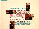 COLUMBIA SAX 2508 NATHAN MILSTEIN LEINSDORF BEETHOVEN VIOLIN CONCERTO UK LP