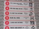 EMI original shop CHART POSTER Autumn 1963 VG+ inc BEATLES, DAVE CLARK etc