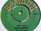 SOUND DIMENSION   BABY FACE ** 1969 BAMBOO 45