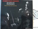 Oistrakh+Klemperer. Brahms (Violin concerto). Col SAX 2411 turquoise. NM