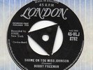 BOBBY FREEMAN shame on you miss johnson 1958 UK LONDON TRI-CENTRE 45