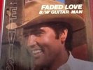 Elvis Presley Faded Live Guitar Man Jh-12158 Picture Sleeve Promo Red Vinyl 45
