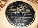 MAURICE WINNICK & Ciro's Club Orchestra Without that certain 78 Edison Bell W73