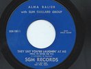 ALMA BALIER/SLIM GAILLARD GROUP 45RPM 60'S SGM BY MYSELF ALONE JAZZ VOCAL