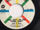 Sam & Dave You Ain't No Big Thing It Was So Nice Roulette Soul Funk