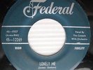 THE CARPETS Lonely Me b/w Chicken Backs orig. KANSAS CITY doowop FEDERAL 45 e129