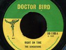 Sensations - Right On Time / Lonely Lover UK Doctor Bird 7