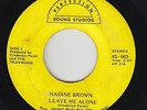 Funk/Deep Soul 45 - Nadine Brown - Leave Me Alone - Perfection - mp3 - rare