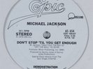MICHAEL JACKSON Don't Stop 'Til You Get Enough EPIC 12