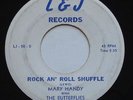 Rare R&B Doo Wop MARY HANDY w/ THE BUTTERFLIES Rock An' Roll Shuffle L&J 45 Hear