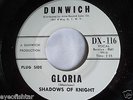 SHADOWS OF KNIGHT Gloria MINT DUNWICH  WLP PROMO DJ COPY 45 ORIGINAL SLEEVE