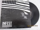 INFEST MANKIND 10'  RARE CROSSED OUT MAN IS THE BASTARD SPAZZ RIVAL MOB SLAYER