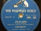 ELVIS PRESLEY - Love Me Tender / Any Way You Want Me .. 1956 Uk HMV 78rpm