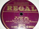 JACK PAYNE & Hotel Cecil Orchestra The Desert Song - Riff Song 78 REGAL G8830