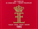 3LP Box 1985 Queen Elisabeth Competition Violin YUAN Elgar BAE Brahms RAUDALES