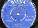 RARE UK DECCA A LABEL DEMO The Rolling Stones It's All Over Now UK 7