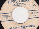 ROCKABILLY 45 RPM - TINY TIM oN TEEN'S CHOICE  RECORDS