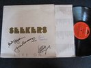 THE SEEKERS LIVE ON SIGNED BY ALL MEMBERS VINYL LP RECORD 12