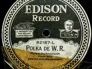 SERGEI RACHMANINOFF PIANO    Rachmaninoff Polka/Prelude    EDISON 82187 rec.1919