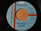 THE ROYALS Monumental 511 PERCISION / YOUR SWEET LOVE -JOEY WELZ -SIGNED -Listen