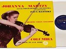 BRAHMS: VIOLIN CONCERTO/JOHANNA MARTZY/ORIGINAL ED. 1 UK COLUMBIA 33CX/NM