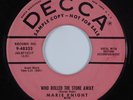 Popcorn R&B Gospel Soul 45 MARIE KNIGHT Who Rolled The Stone Away DECCA HEAR