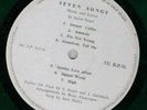 JEAN HART Seven Songs 1969 unknown UK private one-sided demo LP female folk