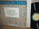 JOSEPH SZIGETI/Bach 6 Sons & Parts For VIOLIN SOLO/Vanguard Mono 3LP BOX/NM